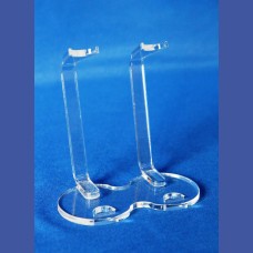 BOLIGRAFOS para 2 unds. con peana redonda apoyo barra<br>Medidas: 95 x 50 x 80 mm<br>